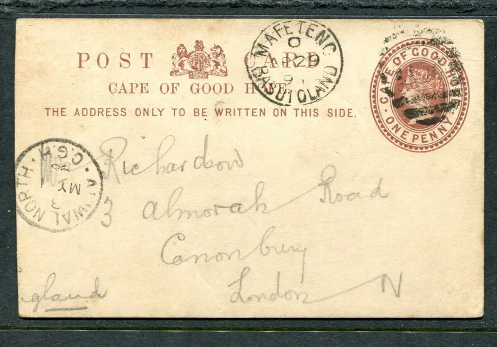 Basutoland 1896 (29th Apr) Cape of Good Hope QV 1d ... Image 1++