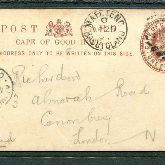 Basutoland 1896 (29th Apr) Cape of Good Hope QV 1d ...