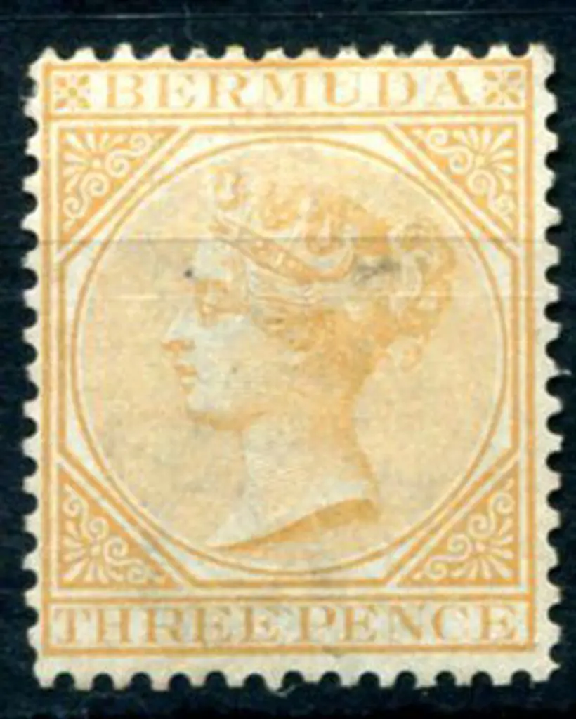 Bermuda 1865/1903 3d yellow-buff, wmk crown CC. ... Image 1++