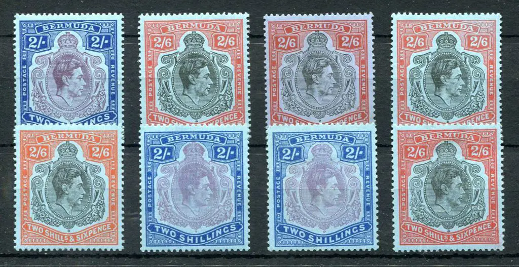 Bermuda 1938/53 2/- purple & blue on deep blue ... Image 1++