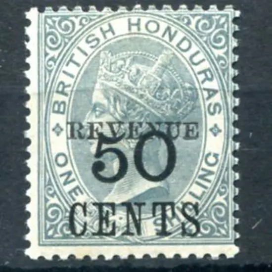 British Honduras 1899 50¢ on 1/- grey ovptd ...