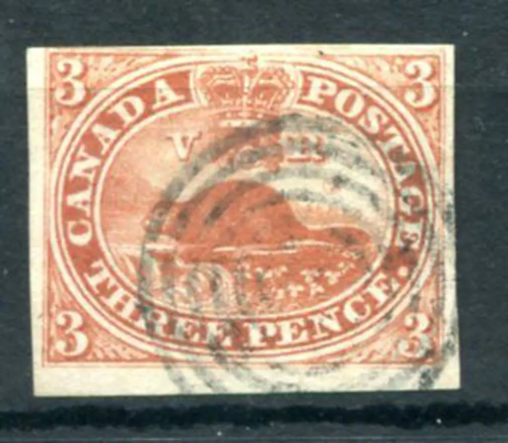 Canada 1852/57 3d brown red with close to huge ... Image 1++