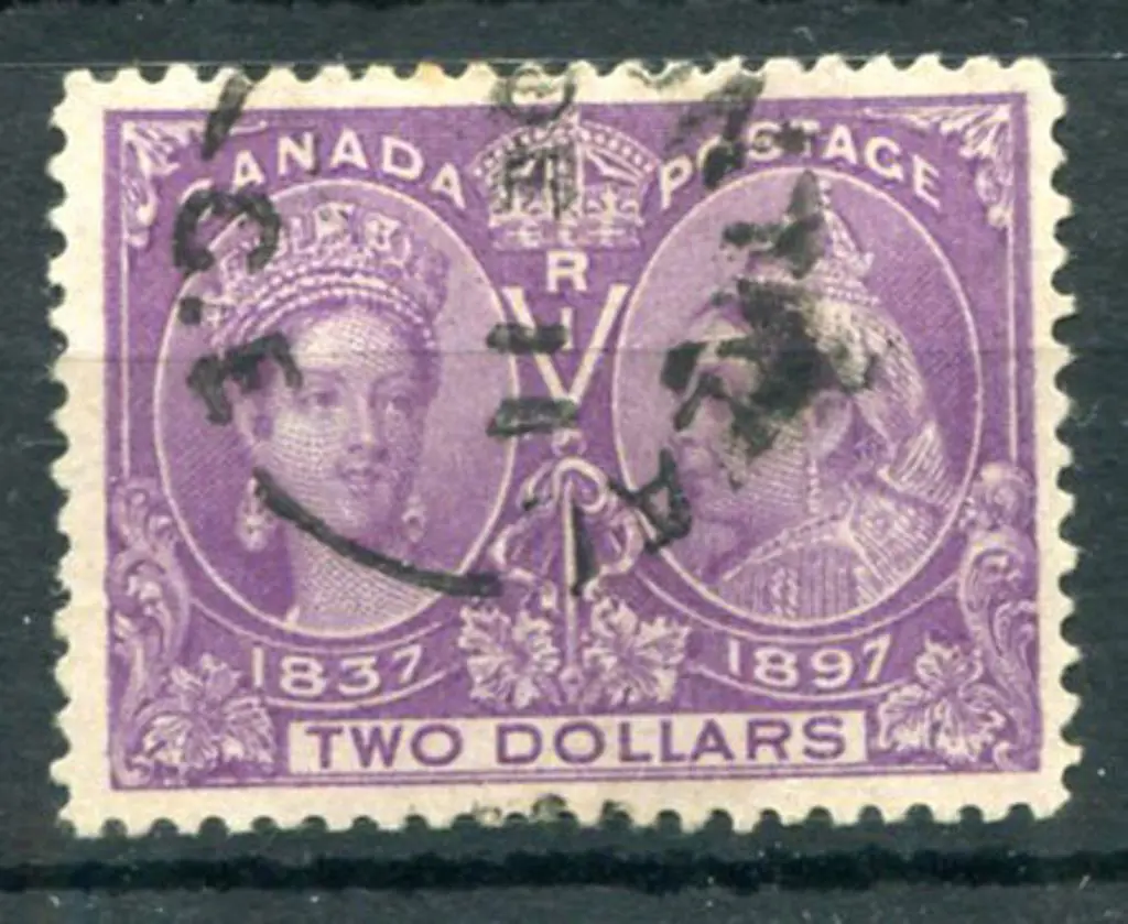 Canada 1897 $2 deep violet well centred, Montreal ... Image 1++