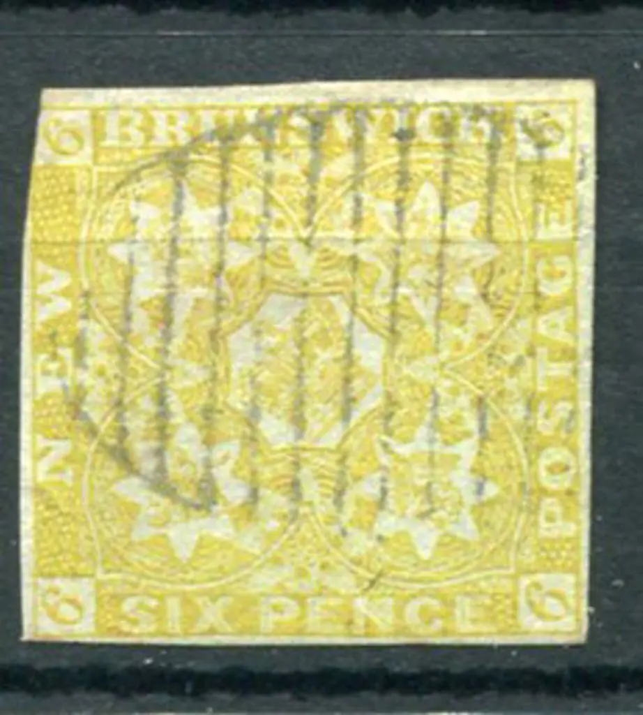 Canada-New Brunswick 1851/60 6d olive-yellow on ... Image 1++