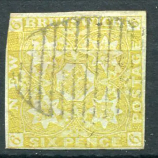 Canada-New Brunswick 1851/60 6d olive-yellow on ...