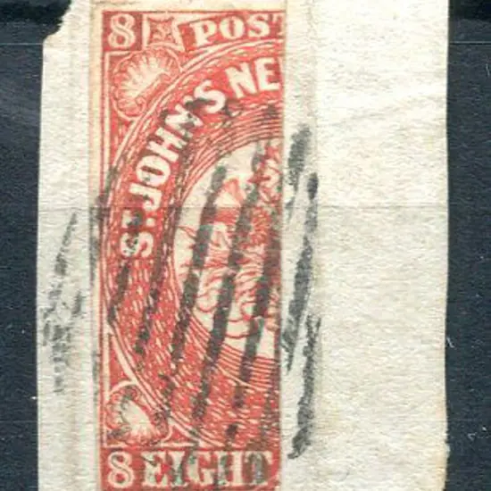 Canada-Newfoundland 1857 8d scarlet-vermilion ...