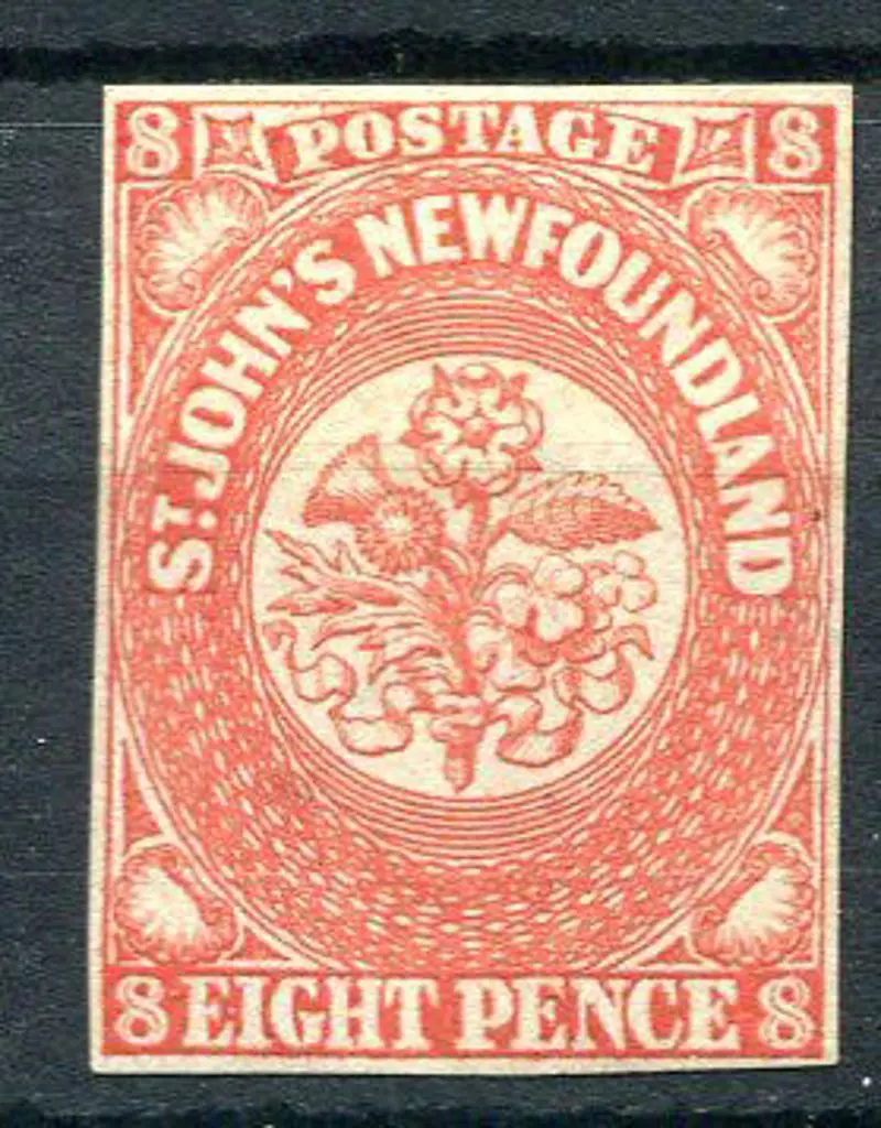 Canada-Newfoundland 1857/64 8d scarlet-vermilion ... Image 1++