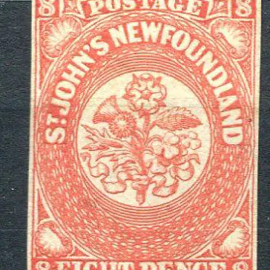 Canada-Newfoundland 1857/64 8d scarlet-vermilion ...