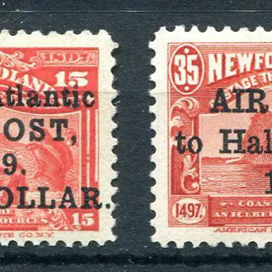 Canada-Newfoundland 1919 "Trans-Atlantic AIR POST, ...