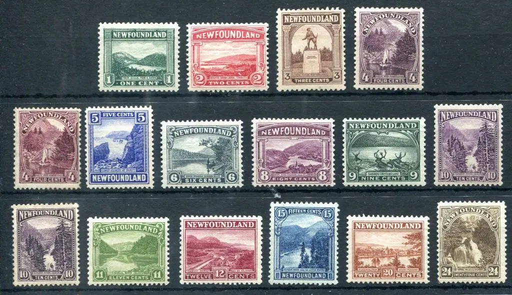 Canada-Newfoundland 1923/24 1¢ to 24¢ Scenery ... Image 1++