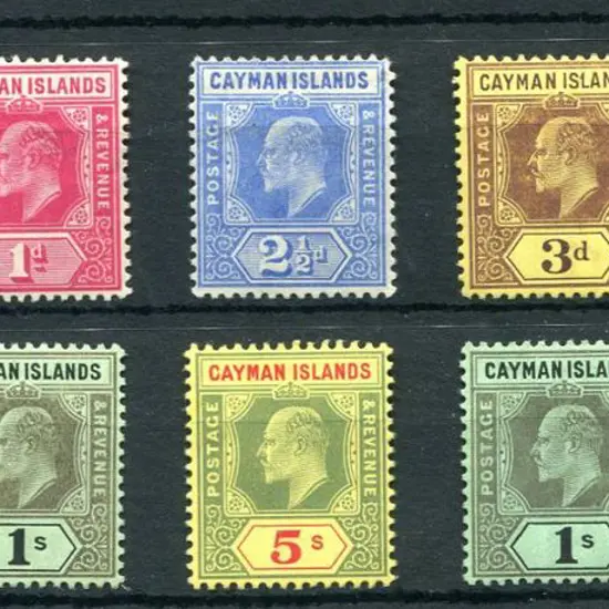Cayman Islands 1907/09 KEVII defins to 10/-. Fine ...