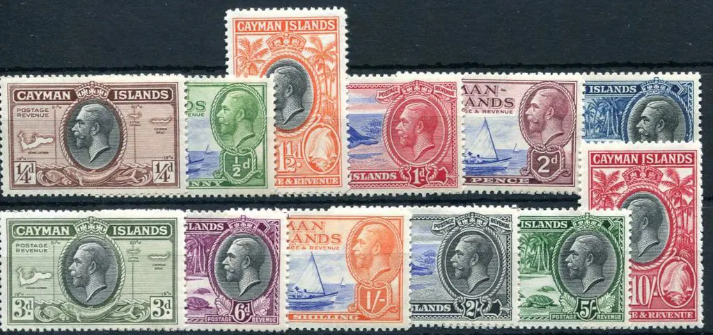 Cayman Islands 1935 KGV Pictorials to 10/-. Fresh ... Image 1++