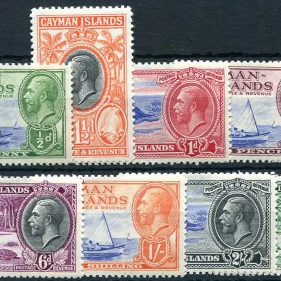Cayman Islands 1935 KGV Pictorials to 10/-. Fresh ...