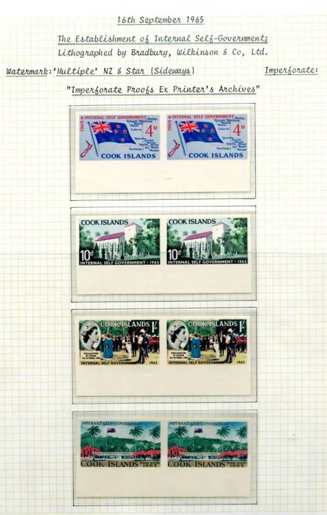 Cook Islands 1965 Internal Self Government set of ... Image 1++