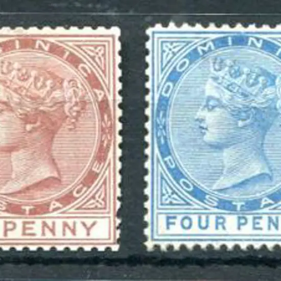 Dominica 1877/79 QV, Cr/CC wmk, perf 14 set of 6 ...