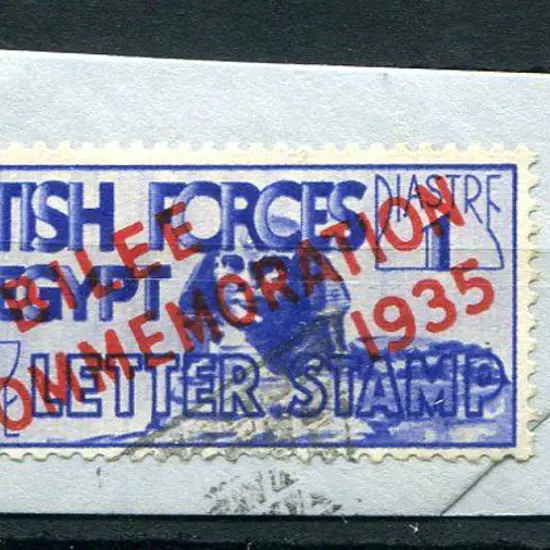 Egypt 1938 "Jubilee Commemoration 1935" ovpt ...