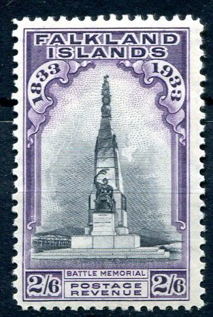 Falkland Islands 1933 2/6d Centenary - Battle ... Image 1++