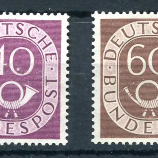 Germany 1951 40pf & 60pf Posthorns. Fine MUH. SG ...