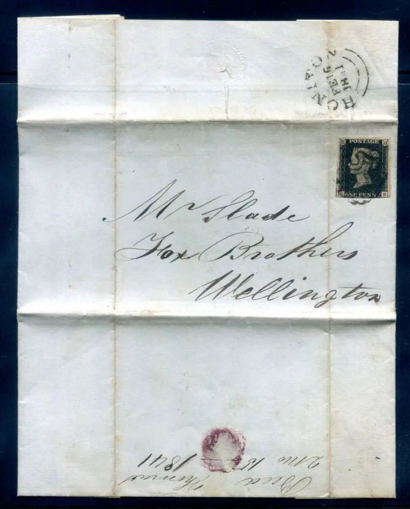 Great Britain 1840 1d intense black lettered "GB" ... Image 1++