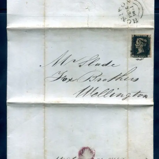 Great Britain 1840 1d intense black lettered "GB" ...