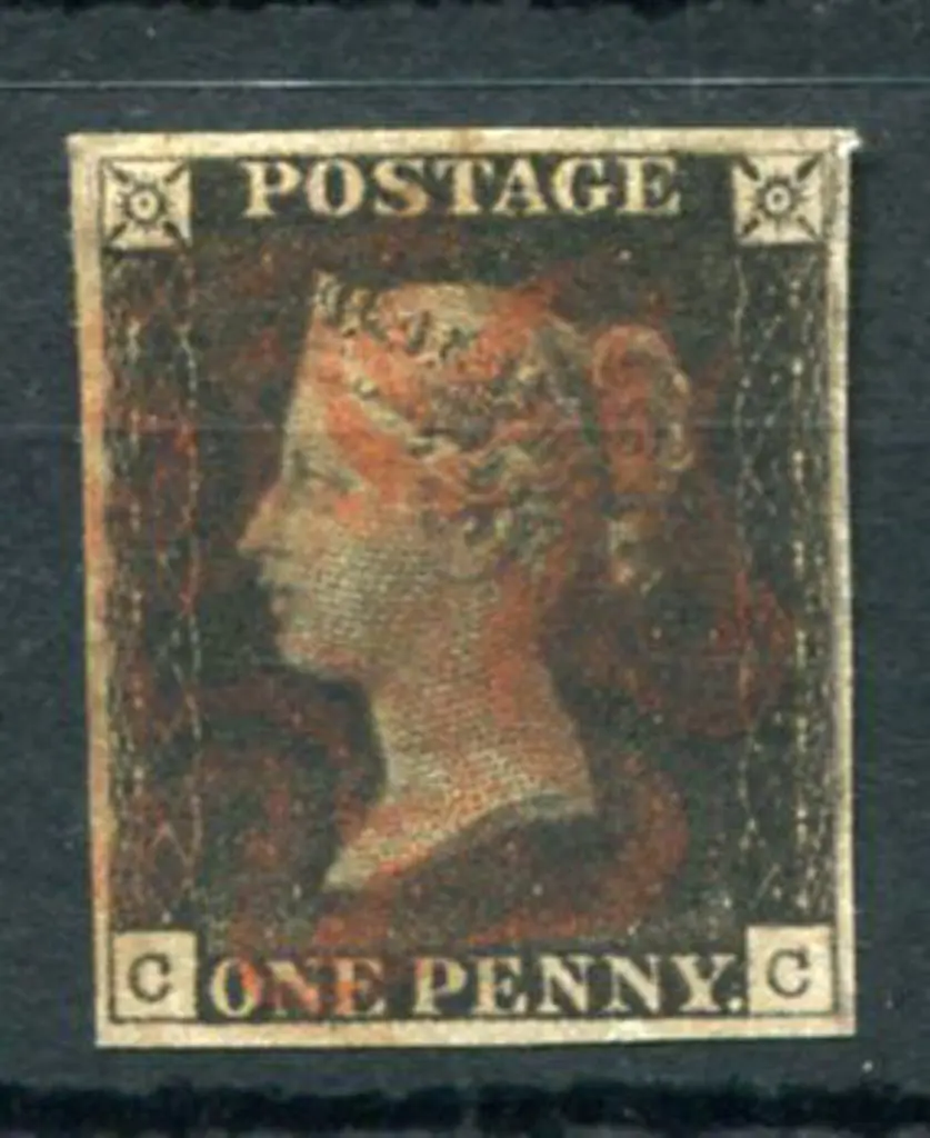 Great Britain 1840 1d black, plate 5 with "sides ... Image 1++