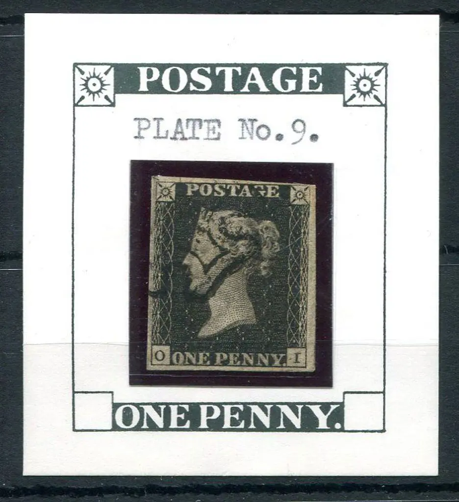 Great Britain 1840 1d black, plate 9 with neat ... Image 1++