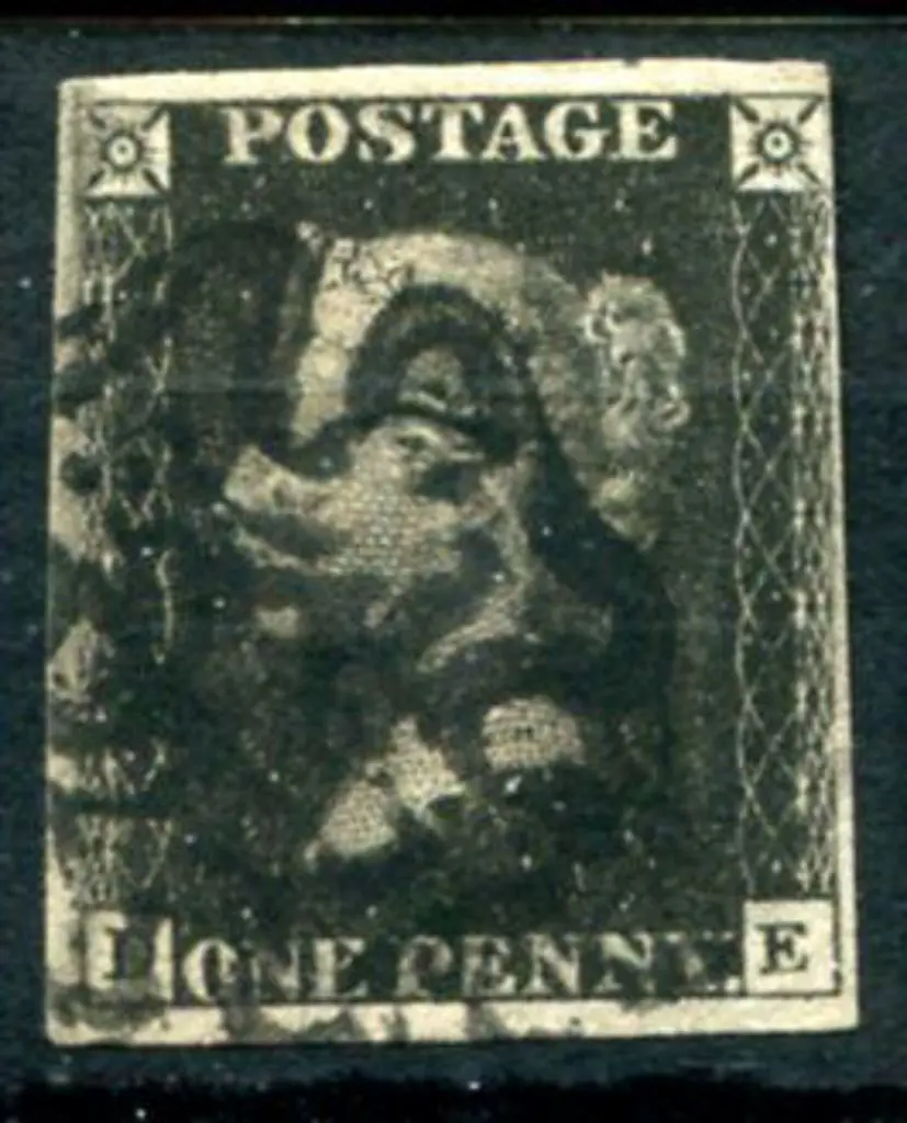 Great Britain 1840 1d black, plate 10 with the ... Image 1++