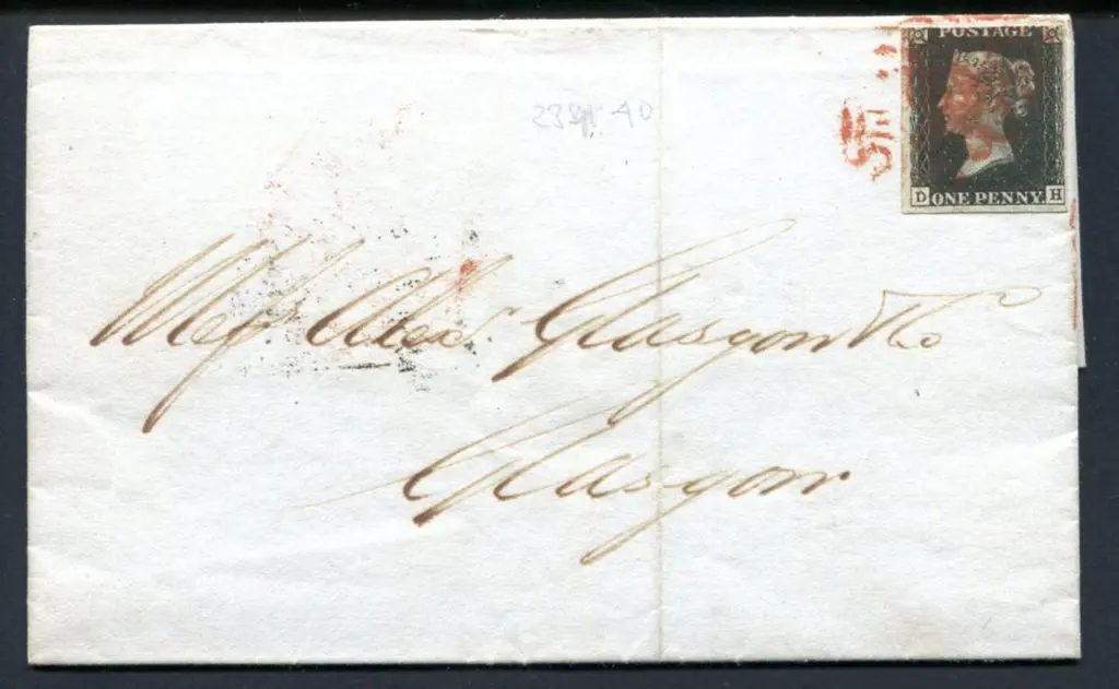 Great Britain 1840 (23rd Sept) entire with 1d ... Image 1++