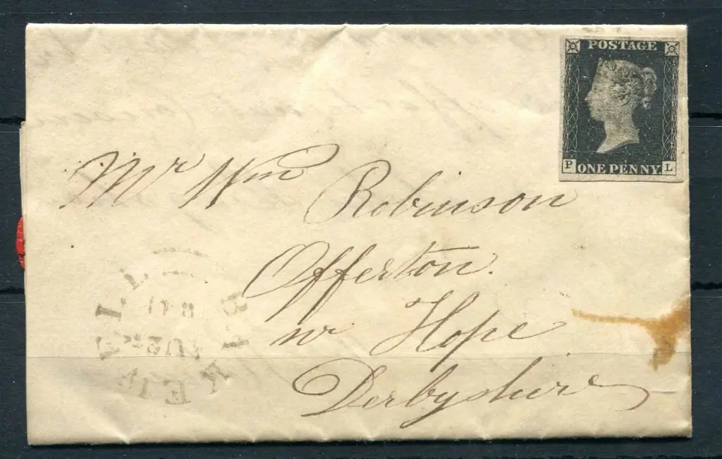 Great Britain 1840 1d black (verging on ... Image 1++