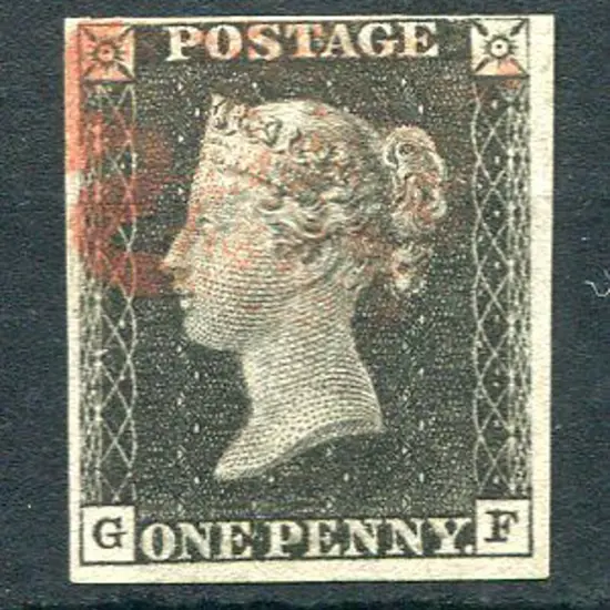 Great Britain 1840 1d grey-black (worn plate) with ...
