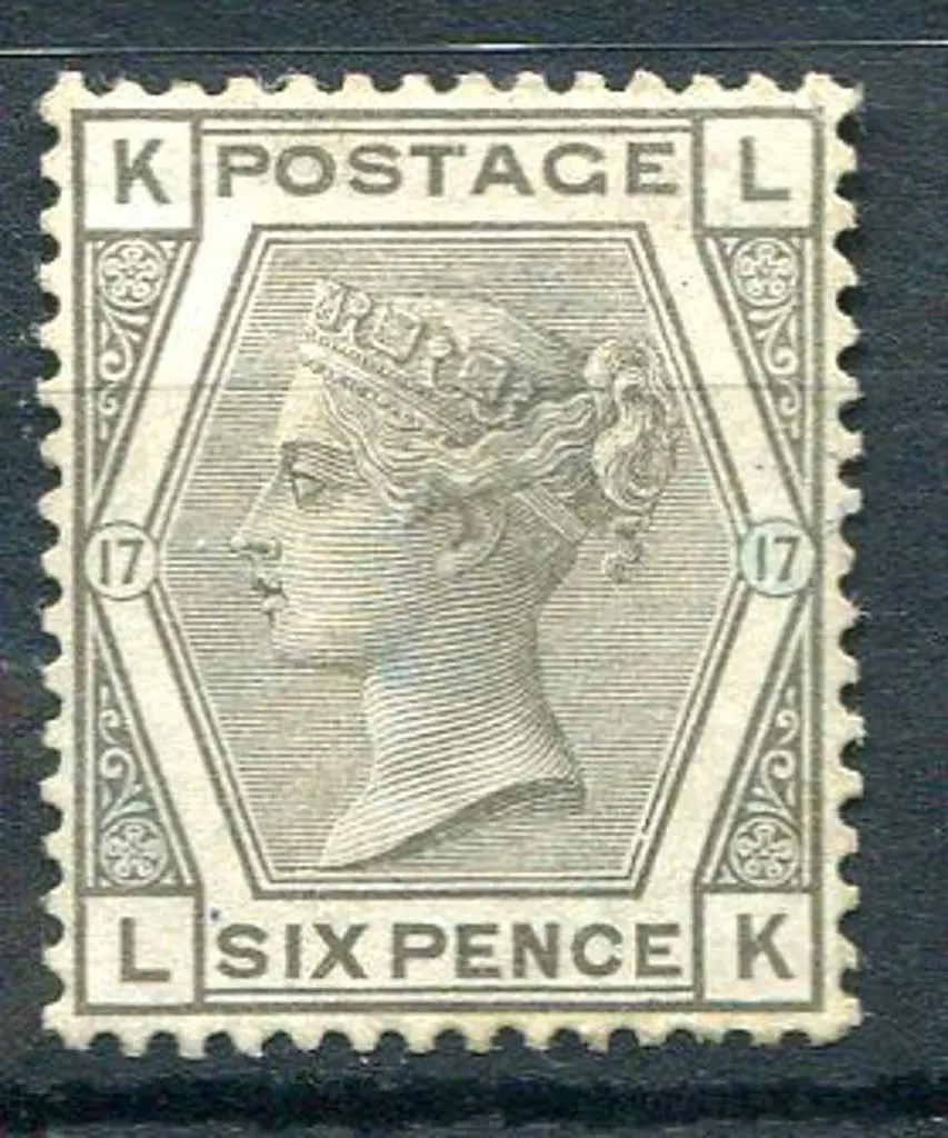 Great Britain 1873/80 6d grey, wmk Spray of Rose ... Image 1++