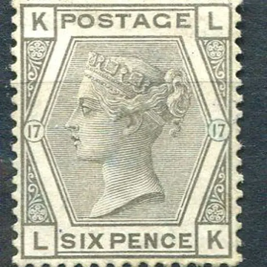 Great Britain 1873/80 6d grey, wmk Spray of Rose ...