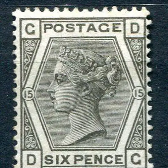 Great Britain 1873/80 6d grey, wmk Spray of Rose ...