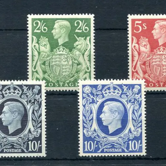 Great Britain 1939/48 KGVI high vals set of 6 with ...