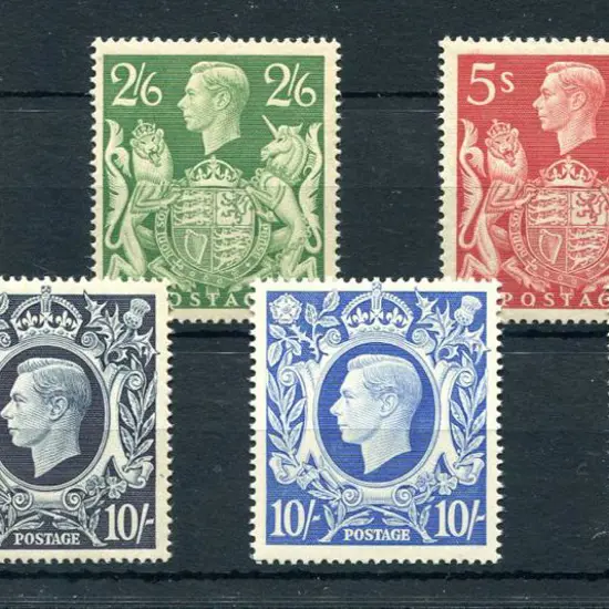 Great Britain 1939/48 KGVI high vals as above SG ...