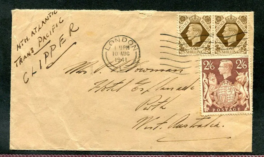 Great Britain 1941 (10th Aug) Env addressed to ... Image 1++
