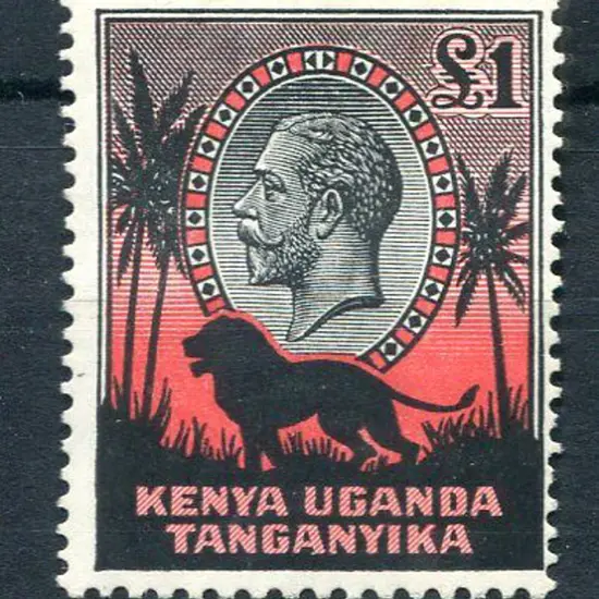 Kenya, Uganda & Tanganyika 1935/37 £1 black & red ...