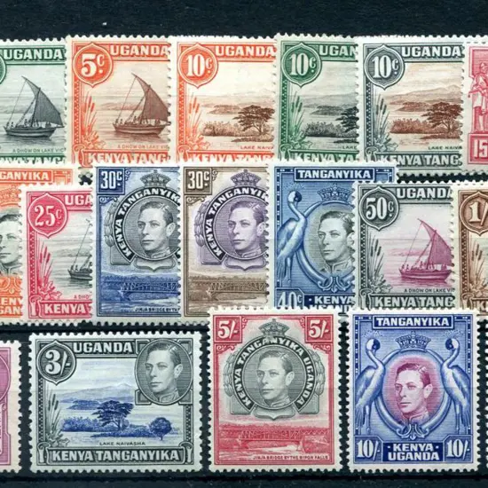 Kenya, Uganda & Tanganyika 1938/54 1c to £1 KGVI ...