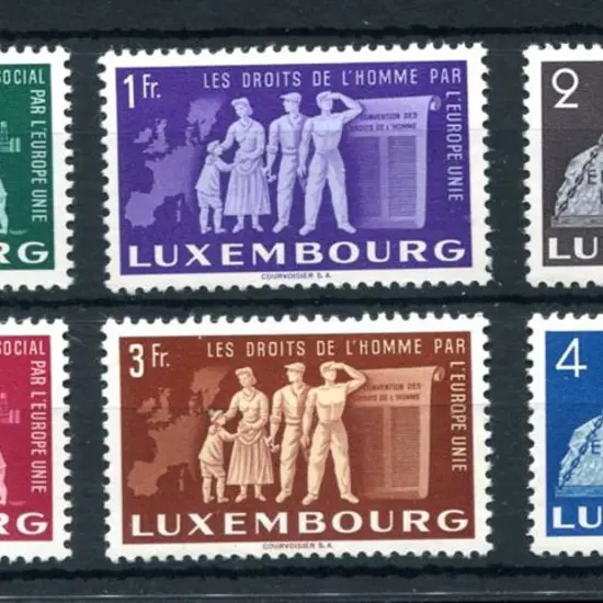 Luxembourg 1952 United Europe Promotion set of 6 ...