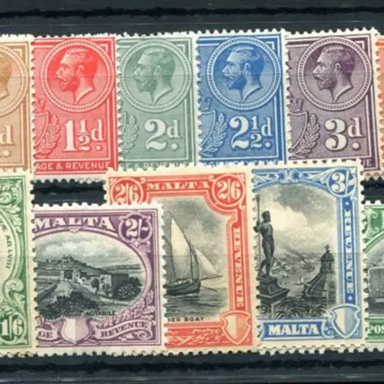 Malta 1930 KGV Pictorials defins to 10/-. MUH with ...
