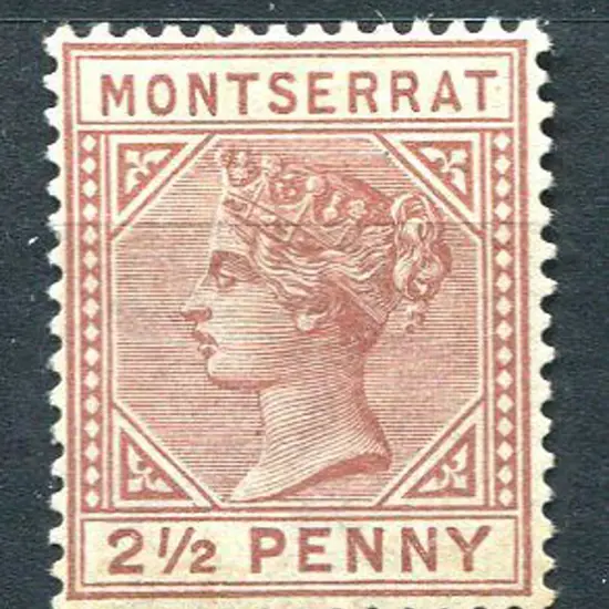 Montserrat 1880 2½d red-brown QV, Cr/CC wmk. MLH. ...