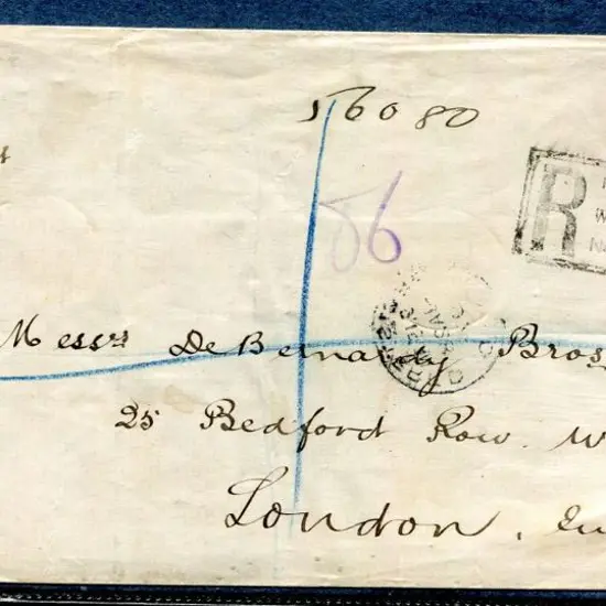 New Zealand 1895 (4th Dec) Wellington Registered ...