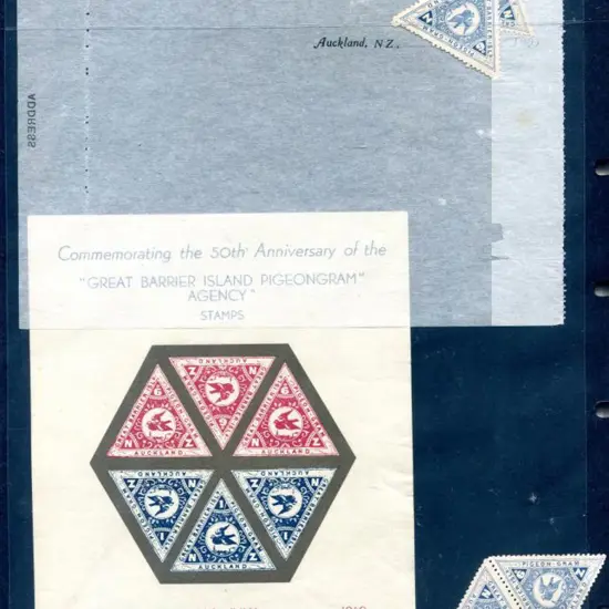 New Zealand 1898/99 Pigeongram Agency issues of ...