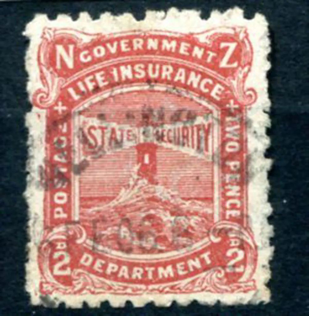 New Zealand 1902/04 2d brown red Govt Life ... Image 1++