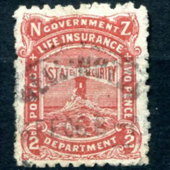 New Zealand 1902/04 2d brown red Govt Life ...