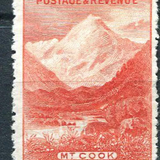 New Zealand 1902/09 5/- dull red with upright wmk. ...