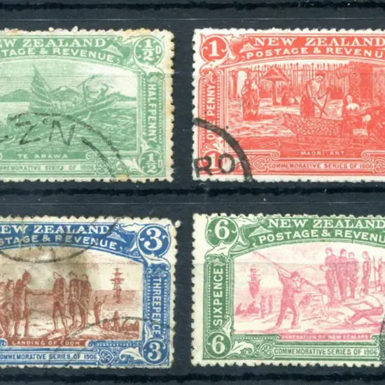 New Zealand 1906 Christchurch Exhibition set of 4 ...