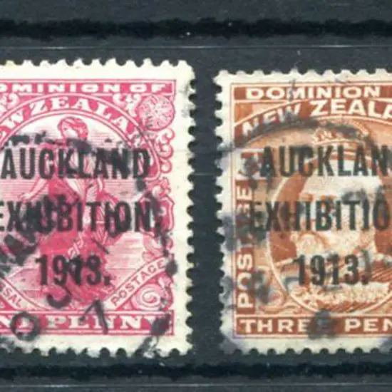 New Zealand 1913 Auckland Exhibition set of 4. ...