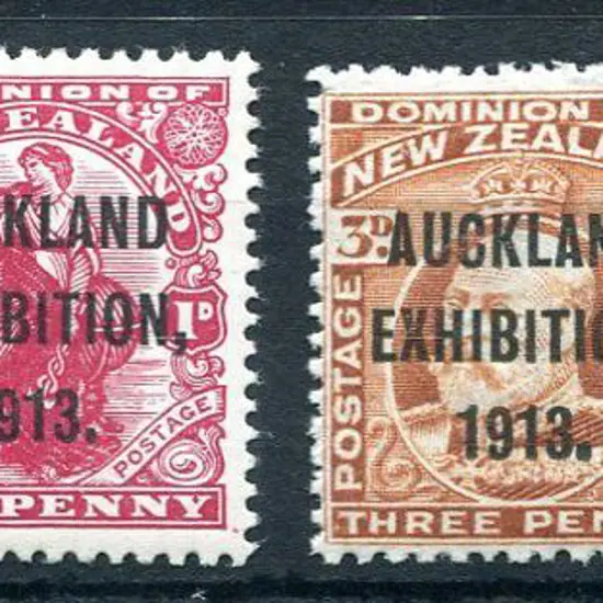 New Zealand 1913 Auckland Exhibition set of 4. ...
