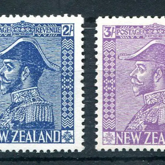 New Zealand 1926 2/- & 3/- Admirals on Jones ...